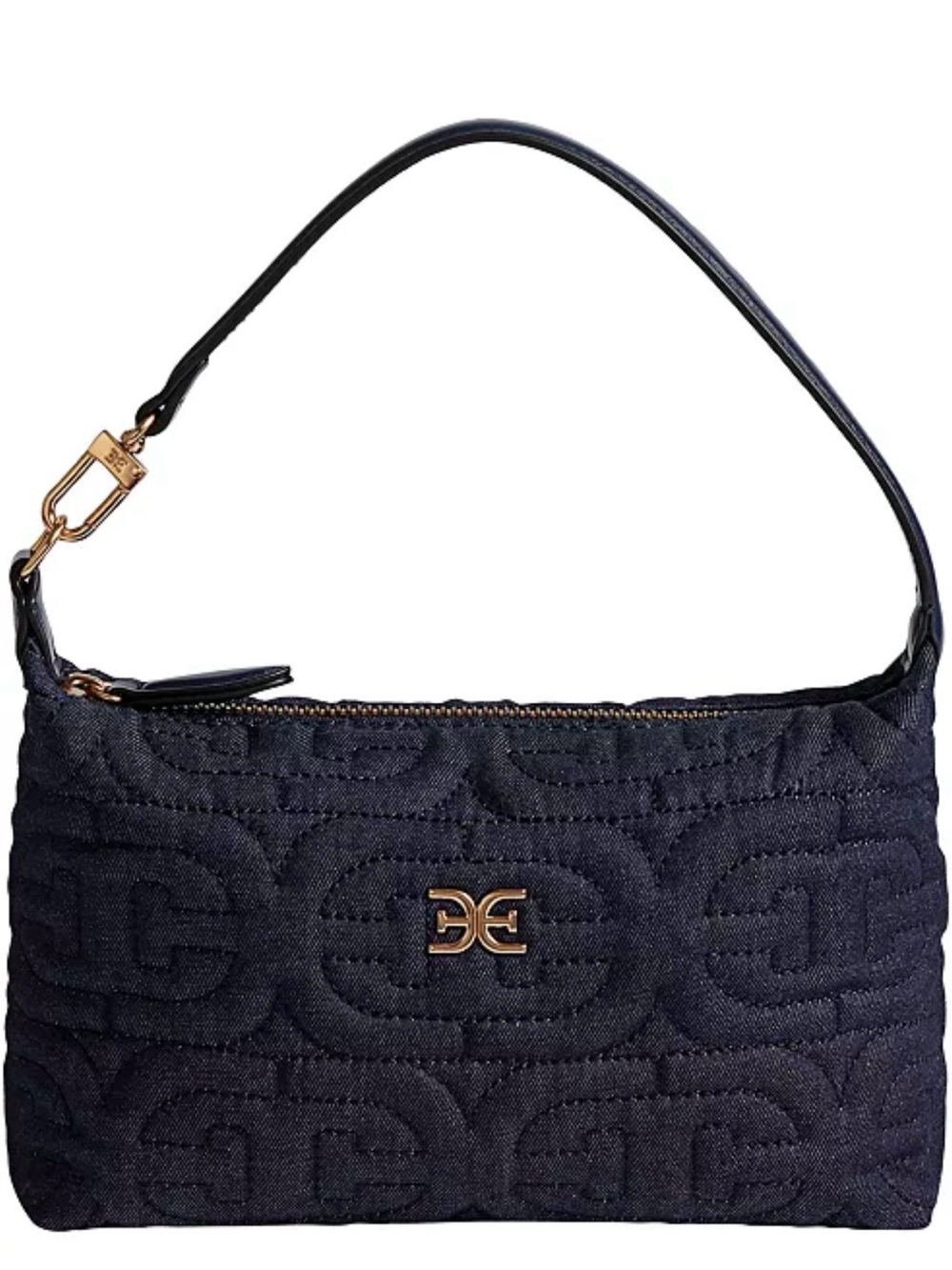 Navy Sam Edelman Ethyl Top Zip Demi Small Shoulder Bag